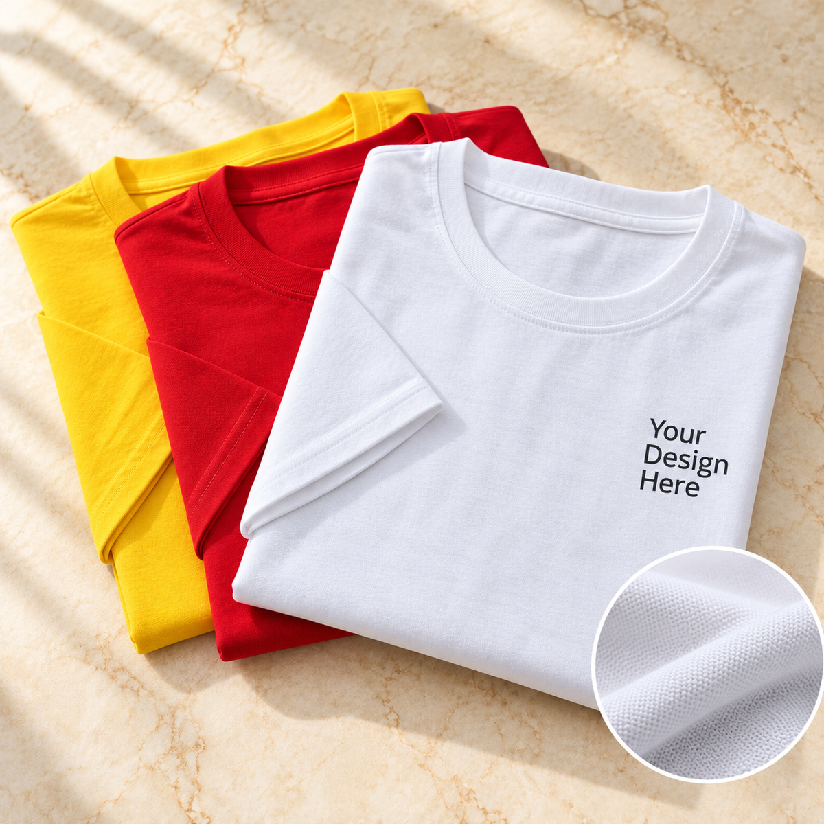 Economy Round Neck T-shirt Sample