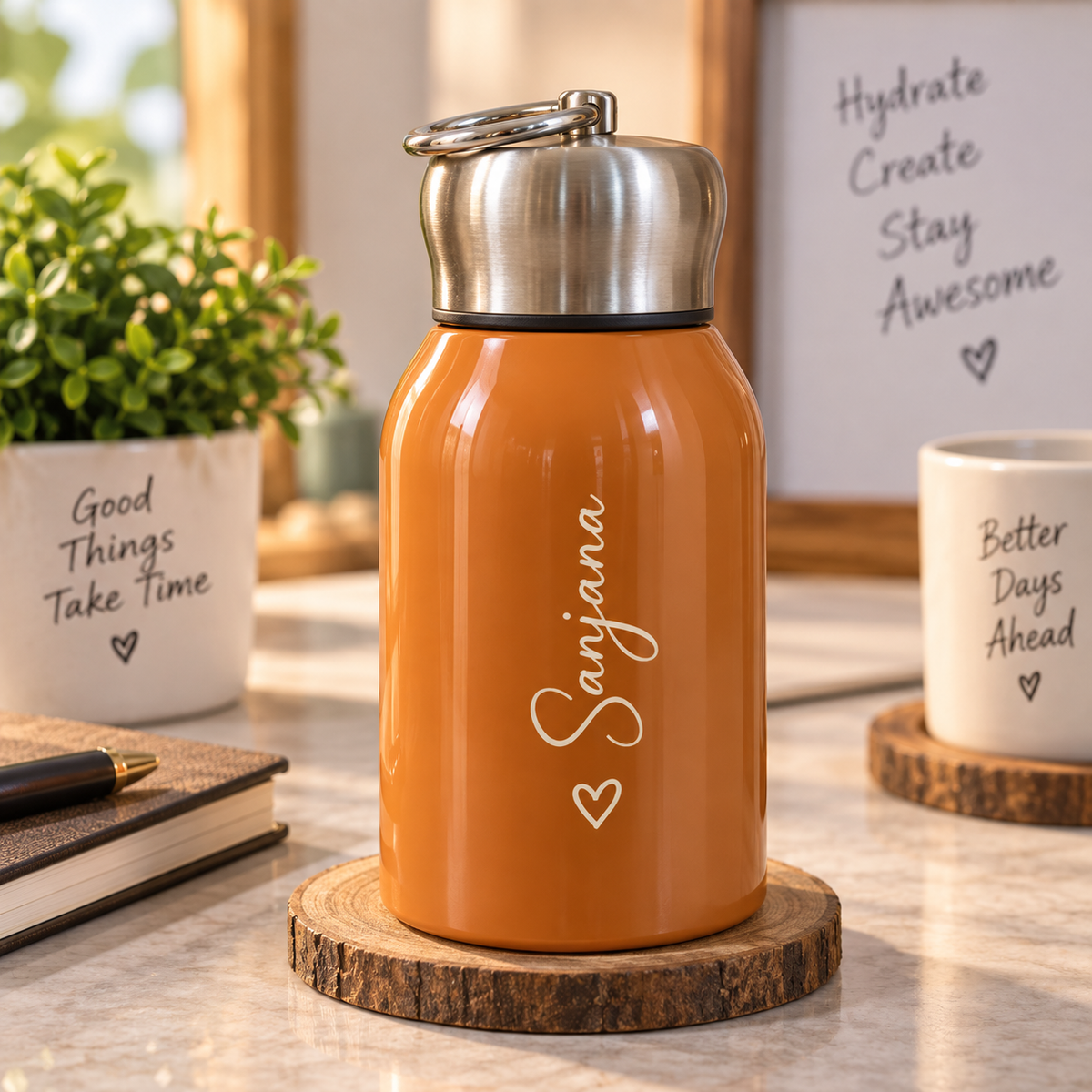 Personalized Name Mini Flask — supplied product example